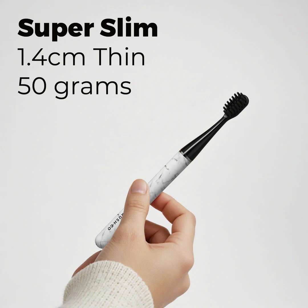 Bàn chải điện Mipow Brushgo Slimpro i4 Special Edition with Ceramic Holder CI-900S - Carrara