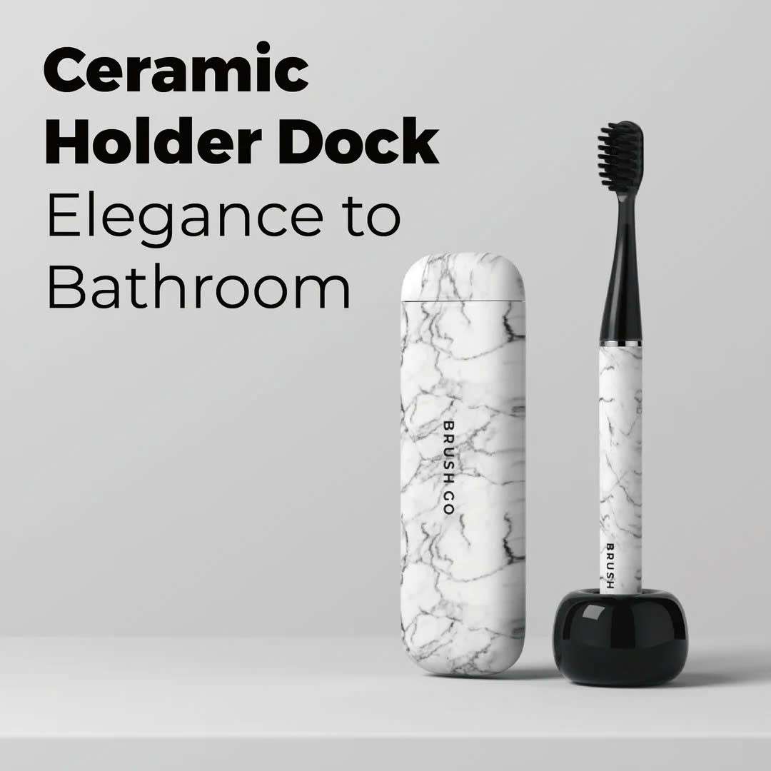 Bàn chải điện Mipow Brushgo Slimpro i4 Special Edition with Ceramic Holder CI-900S - Carrara