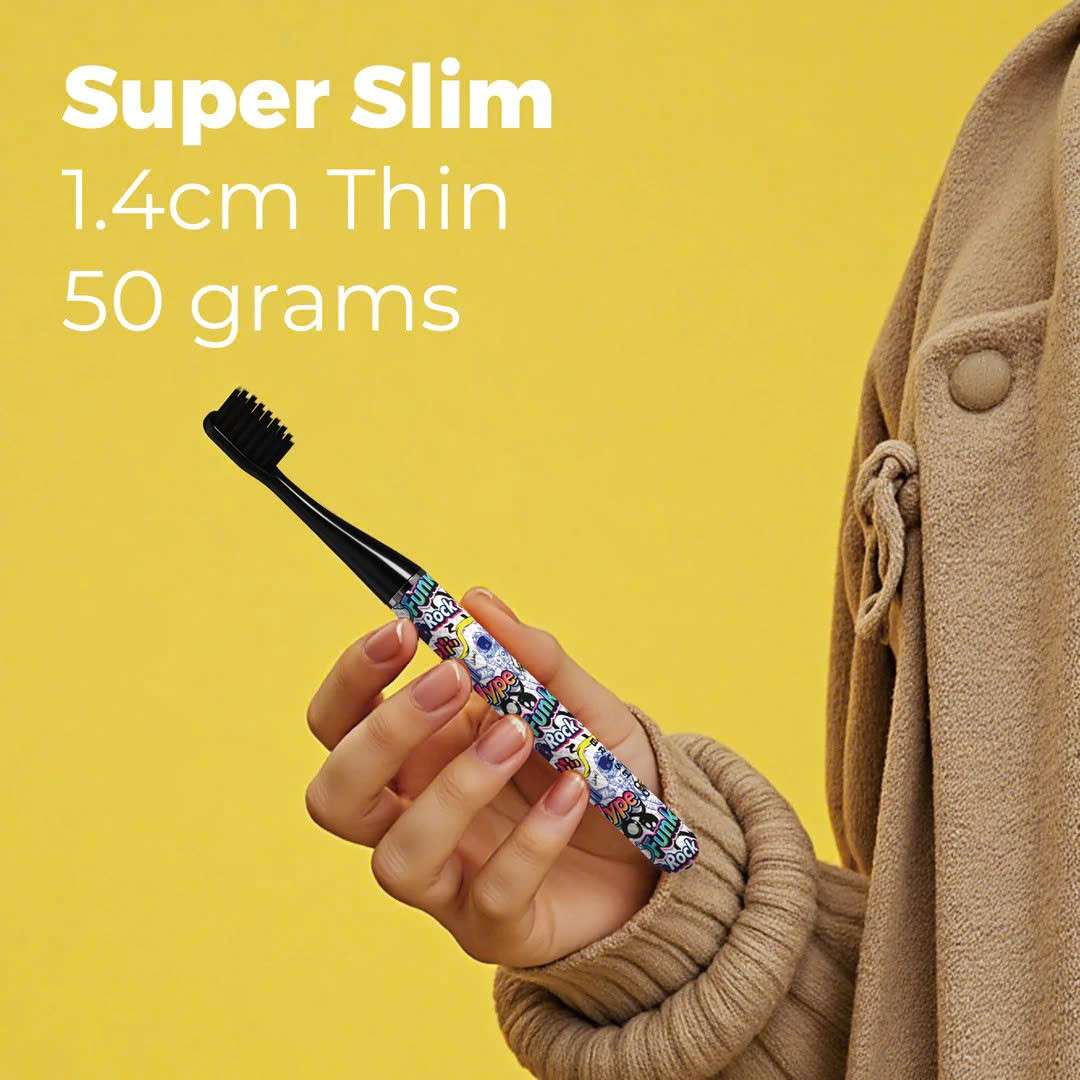 Bàn chải điện Mipow Brushgo Slimpro i4 Special Edition with Ceramic Holder CI-900S - Graffiti