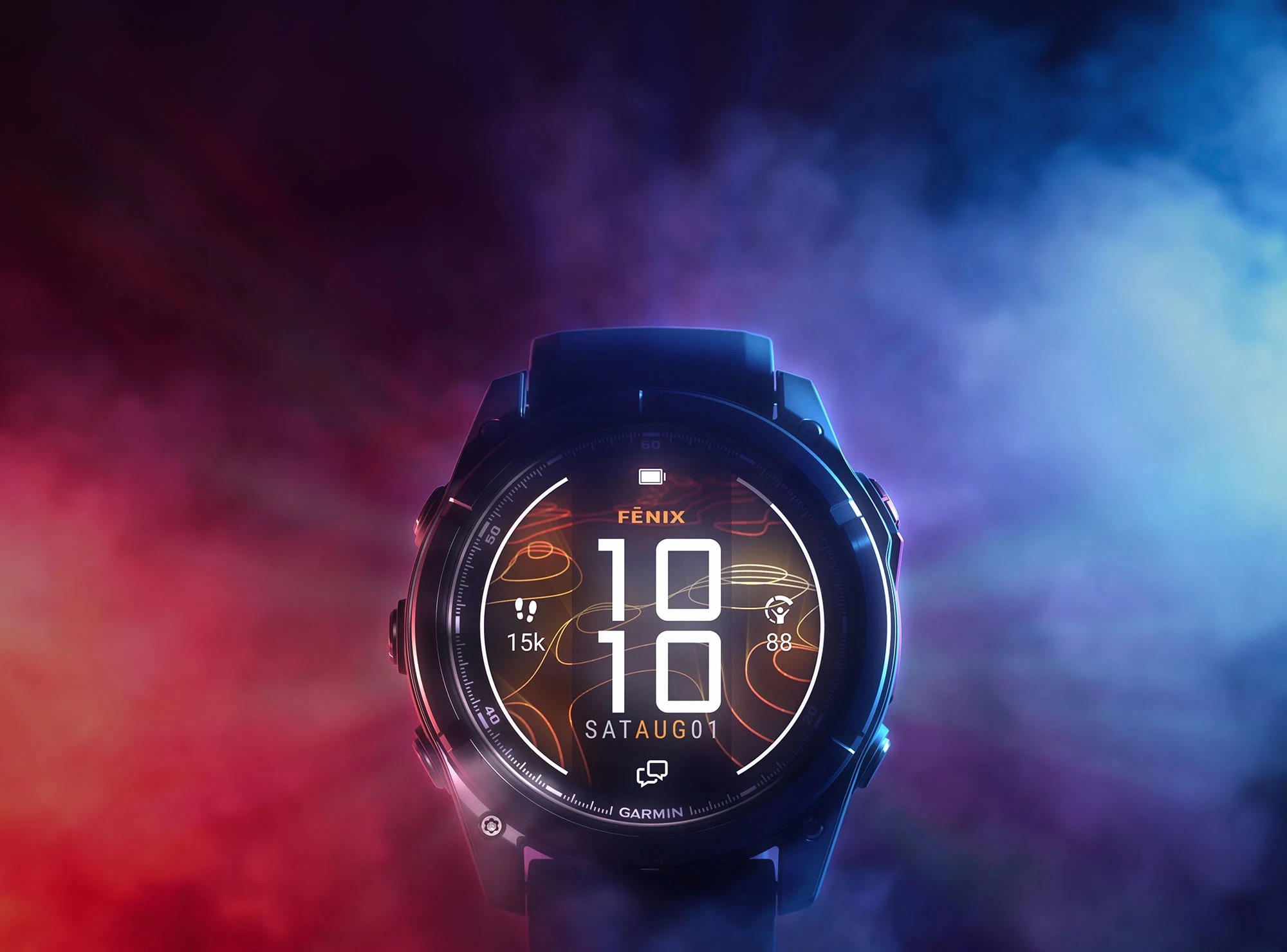 Garmin Fenix 8 MicroLED (51MM) - Sapphire, Carbon Gray DLC Titanium with Black/Pebble Gray Silicone Band