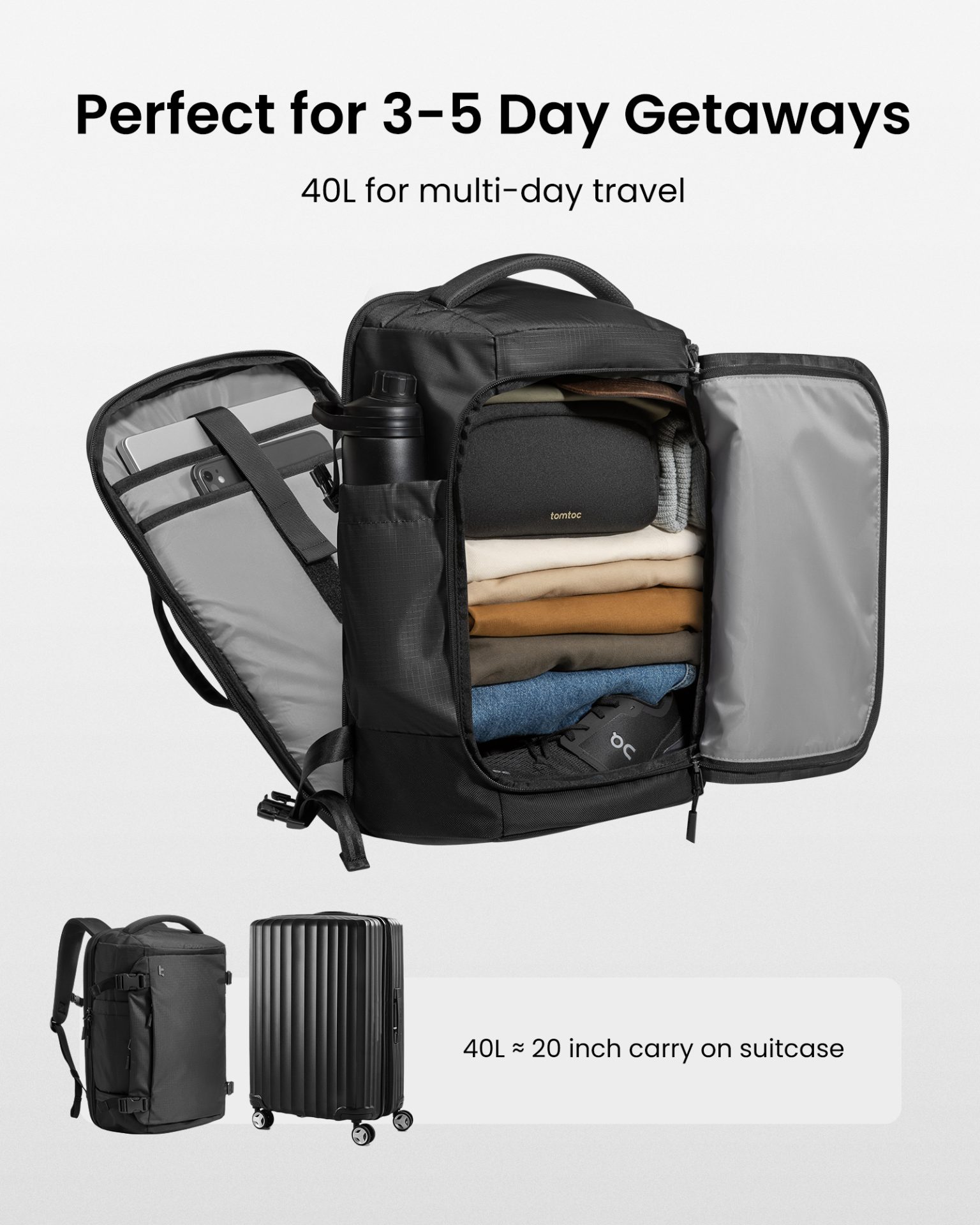 Balo Tomtoc Navigator-T66 Liteway 40L