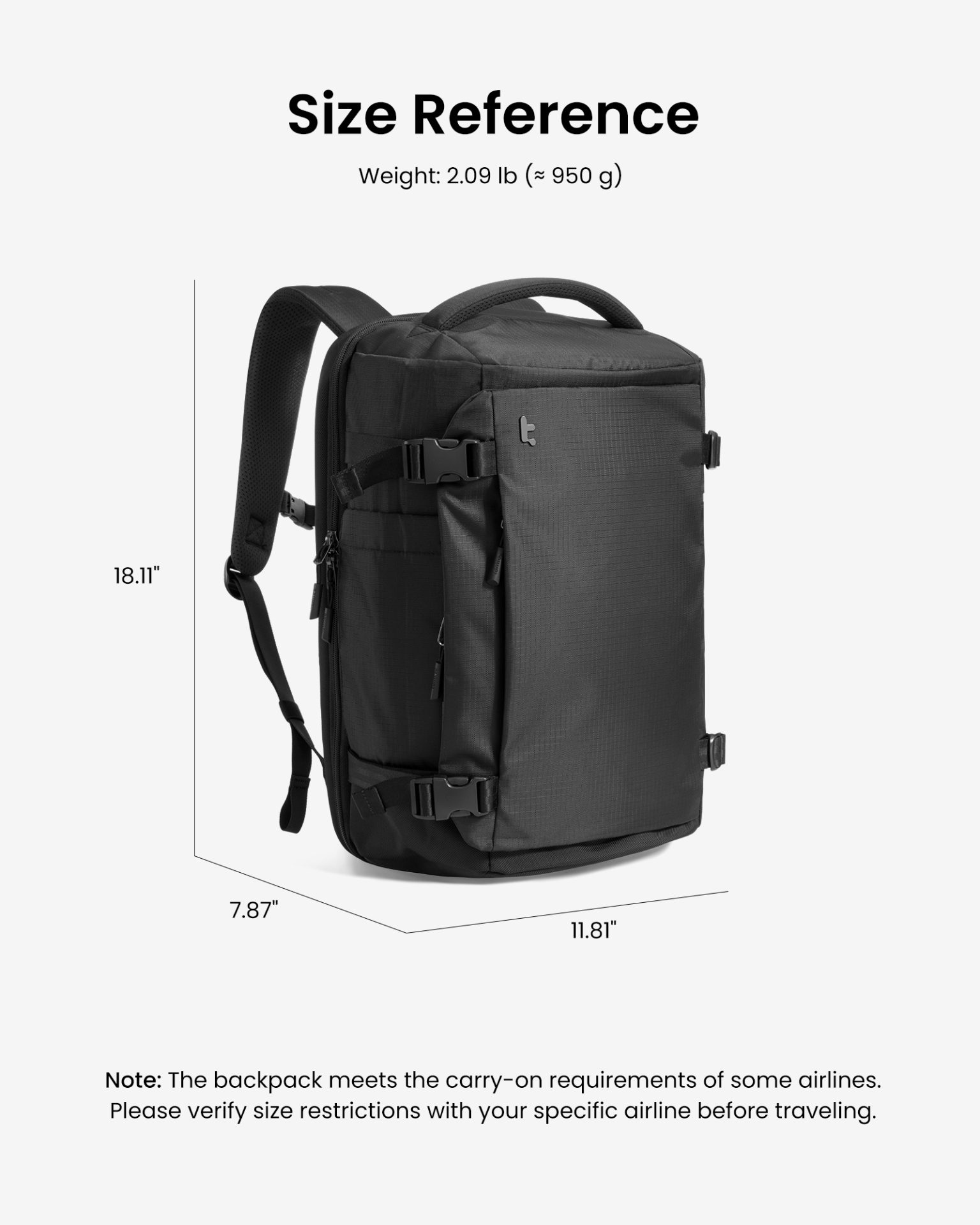 Balo Tomtoc Navigator-T66 Liteway 40L