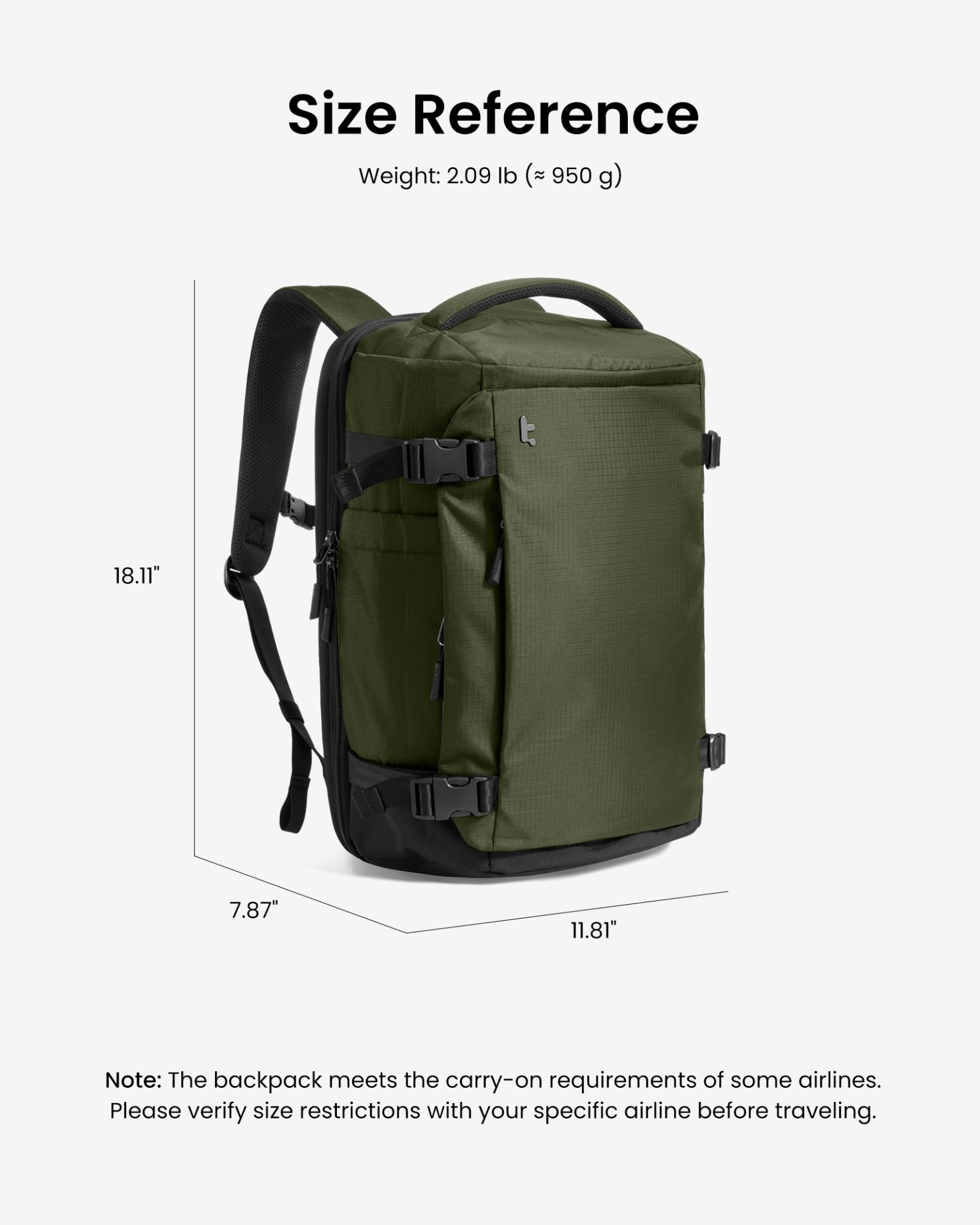 Balo Tomtoc Navigator-T66 Liteway 40L