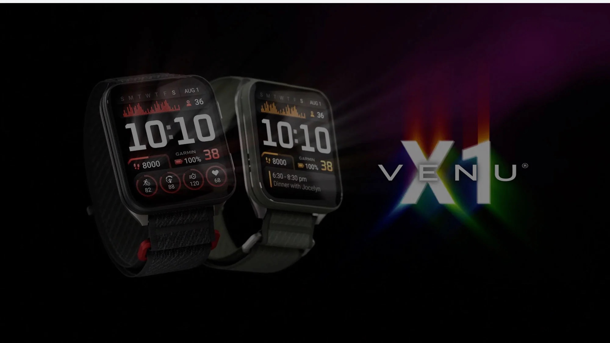 Garmin Venu X1 Titanium Caseback