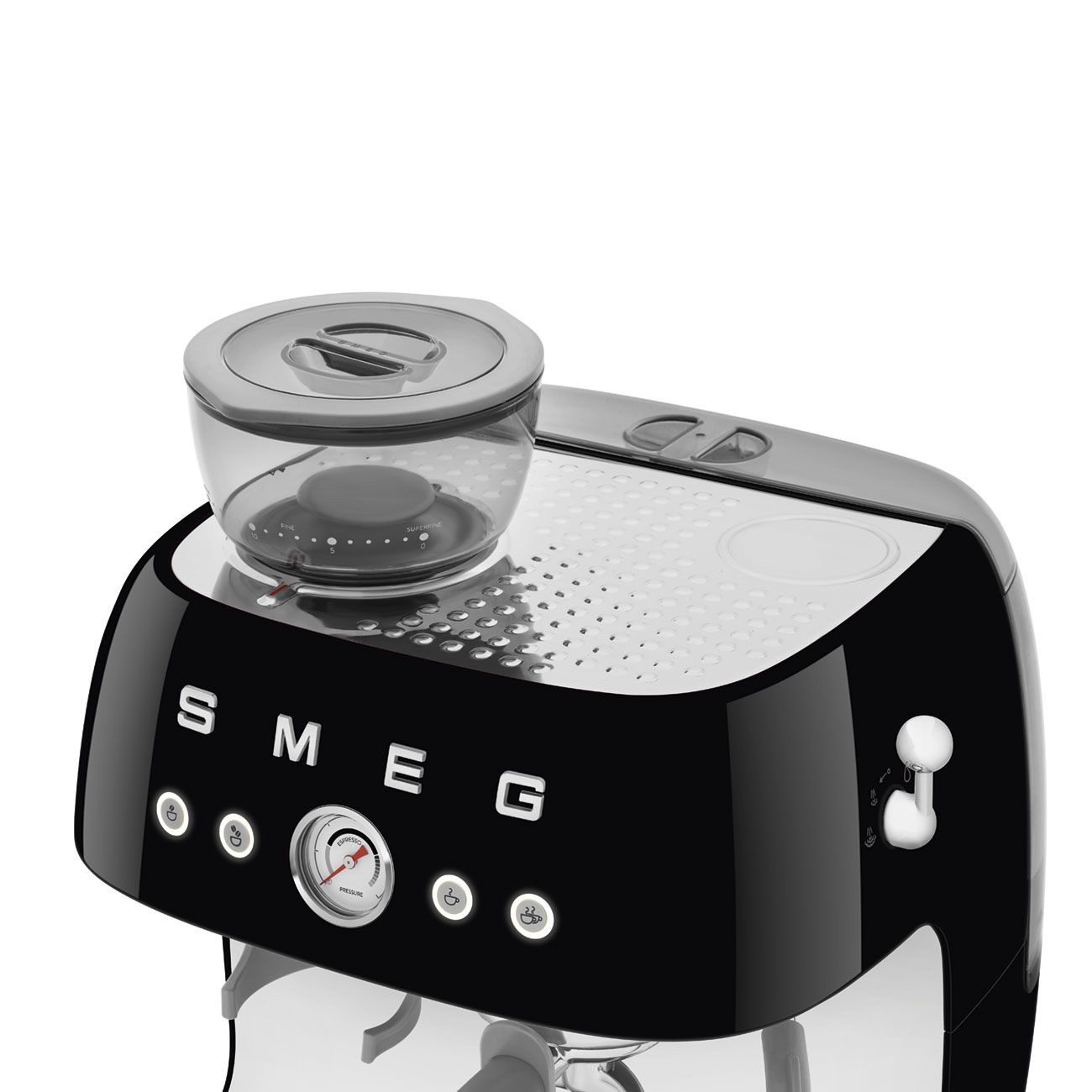 Máy pha cà phê tích hợp máy xay Smeg 50’s Style EGF03 (Black)