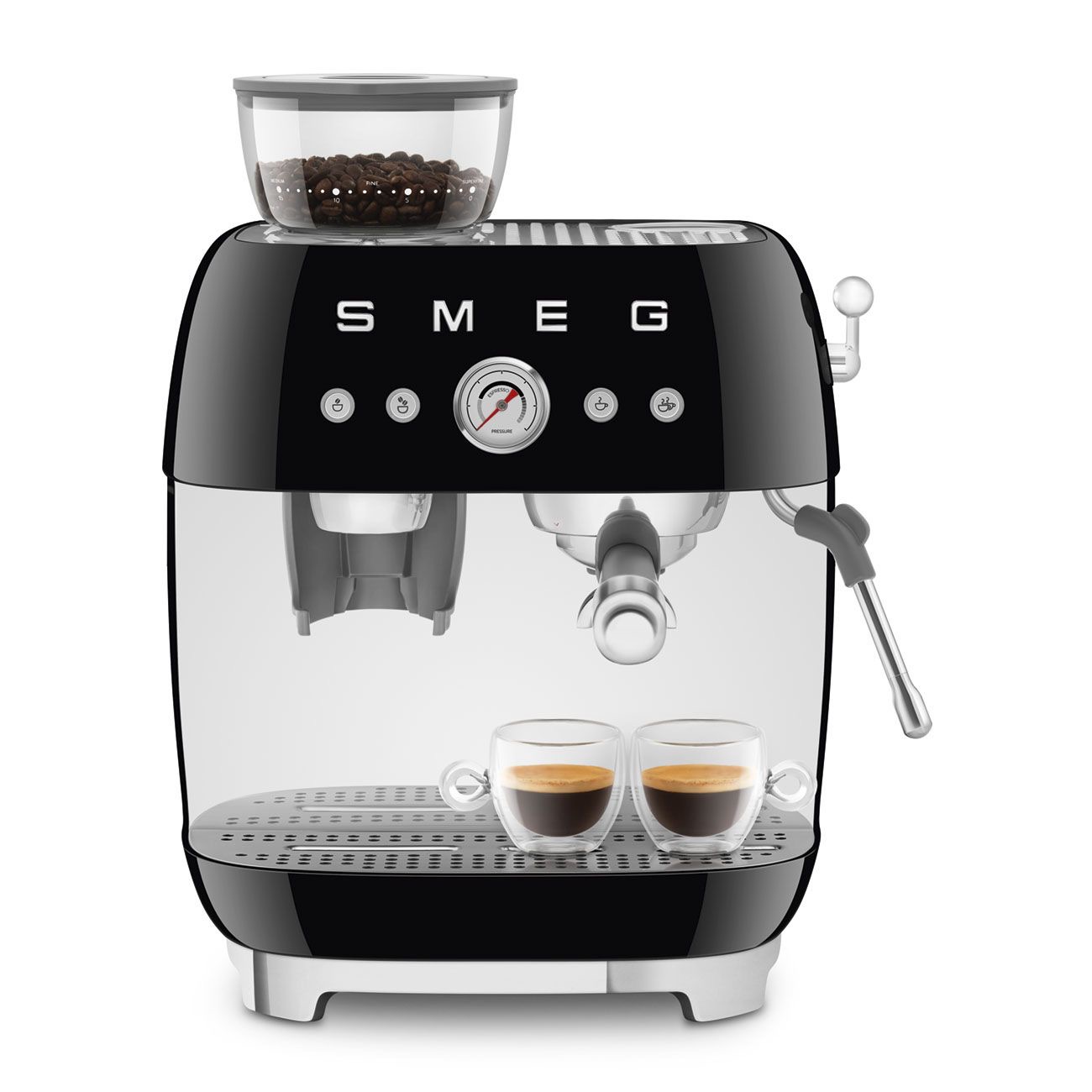 Máy pha cà phê tích hợp máy xay Smeg 50’s Style EGF03 (Black)