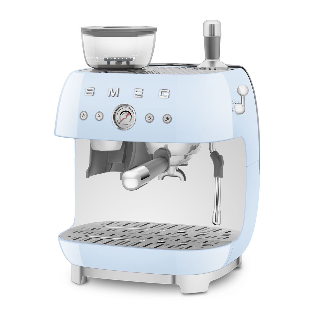 Máy pha cà phê tích hợp máy xay Smeg 50’s Style EGF03 (Blue)