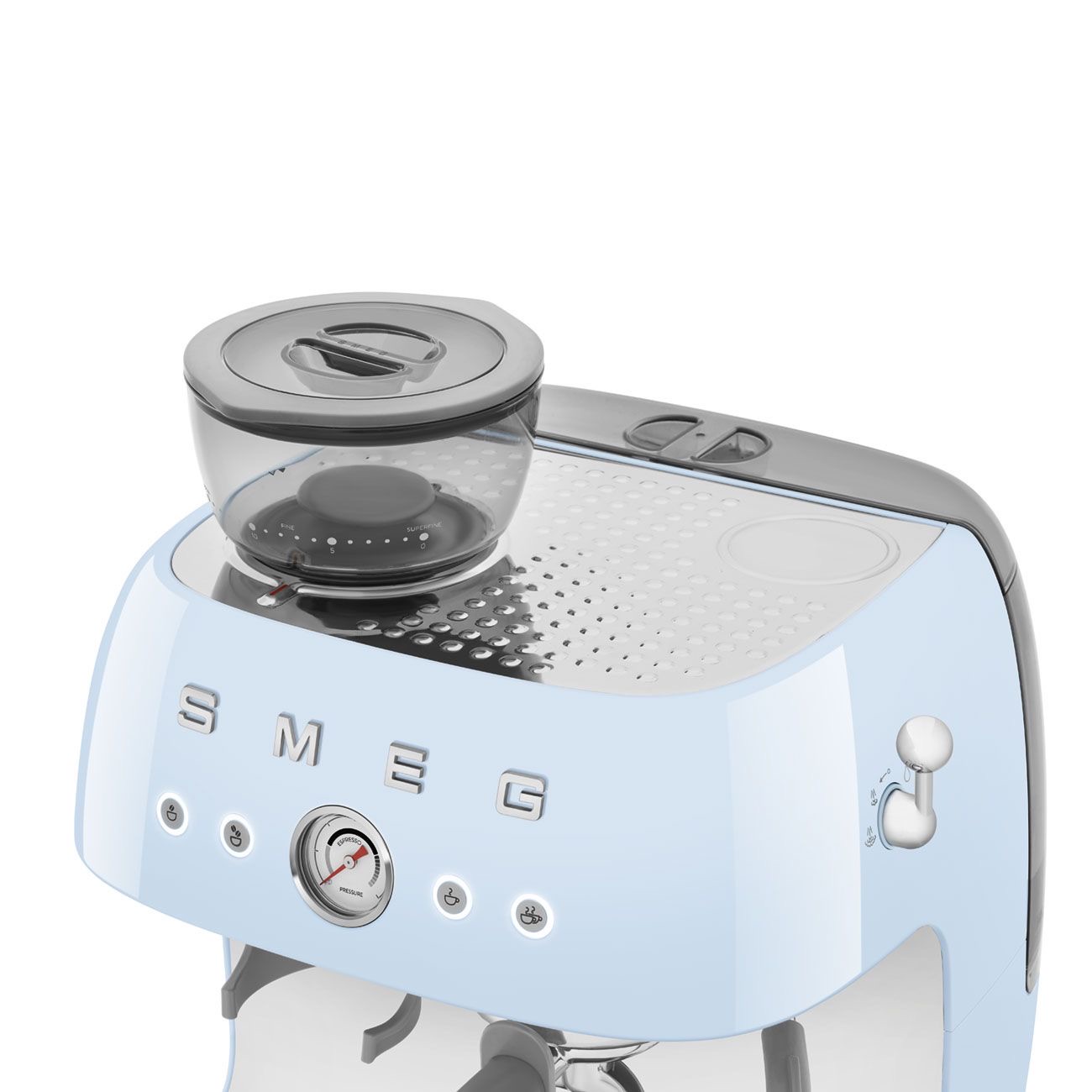 Máy pha cà phê tích hợp máy xay Smeg 50’s Style EGF03 (Blue)