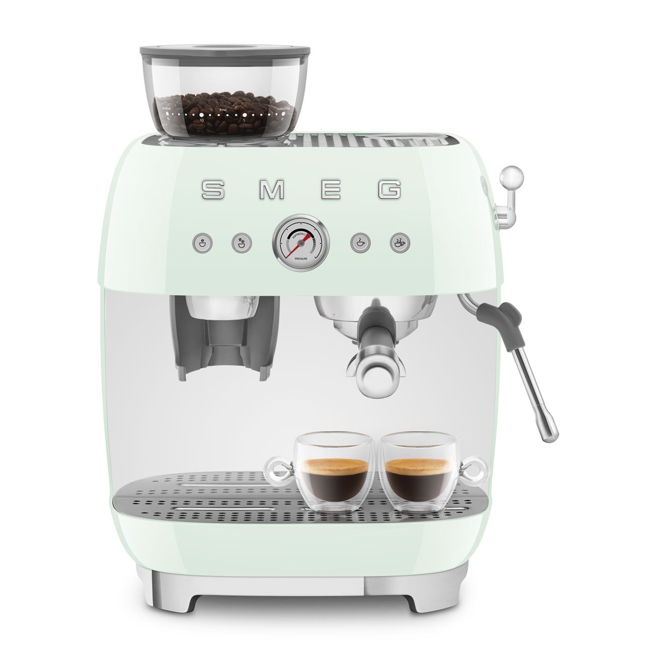 Máy pha cà phê tích hợp máy xay Smeg 50’s Style EGF03 (Green)