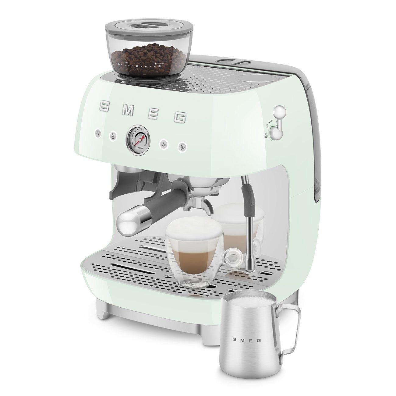 Máy pha cà phê tích hợp máy xay Smeg 50’s Style EGF03 (Green)