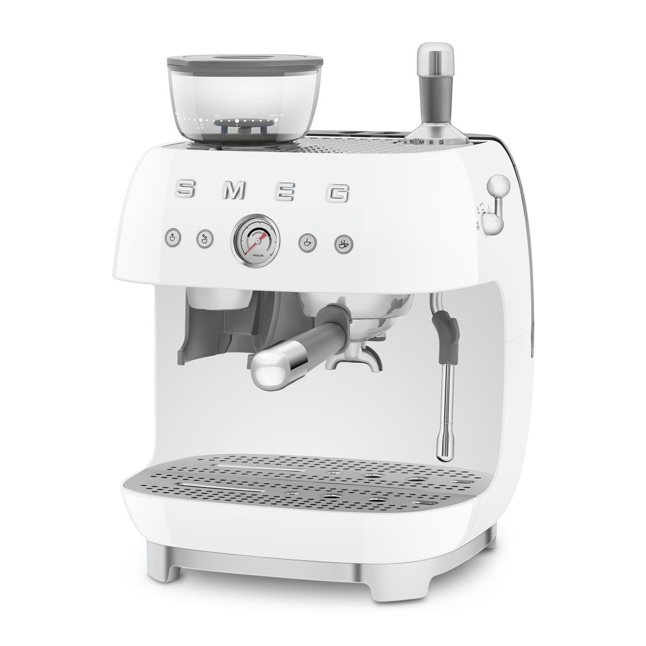 Máy pha cà phê tích hợp máy xay Smeg 50’s Style EGF03 (White)