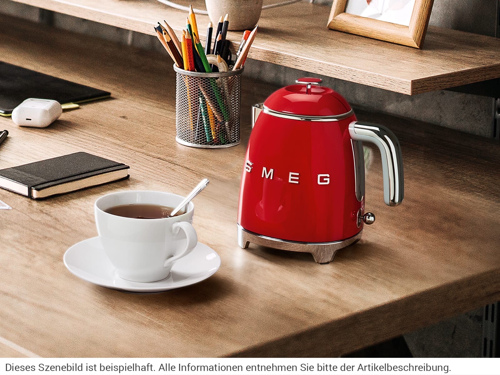 Ấm đun siêu tốc mini Smeg 50's Retro Style KLF05 (Red)