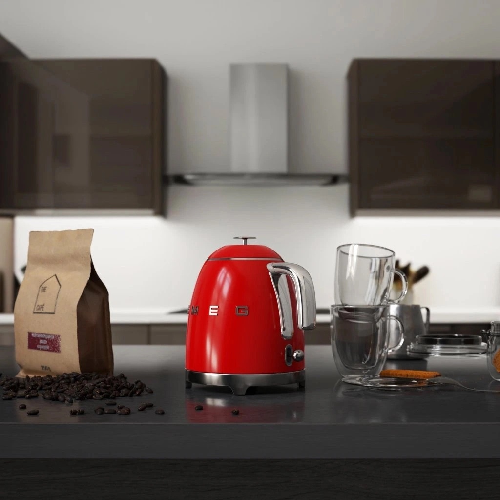 Ấm đun siêu tốc mini Smeg 50's Retro Style KLF05 (Red)