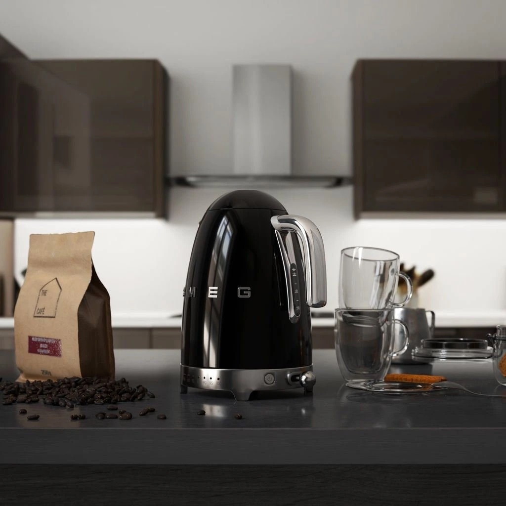 Ấm đun siêu tốc Smeg 50's Retro Style KLF04 (Black)
