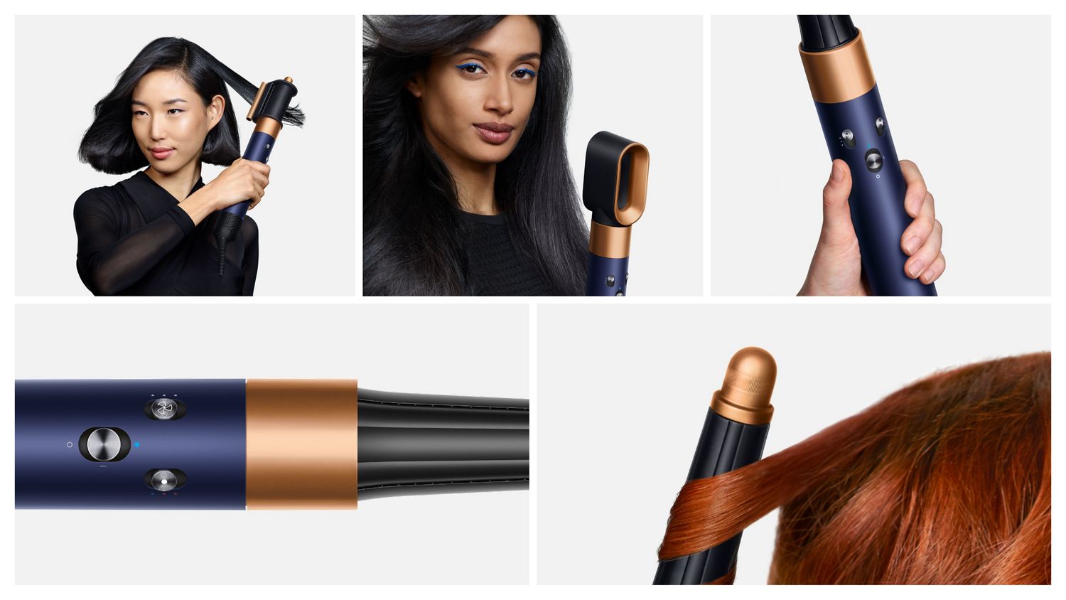 Máy tạo kiểu tóc thông minh Dyson Airwrap i.d. (Prussian Blue/Rich Copper)