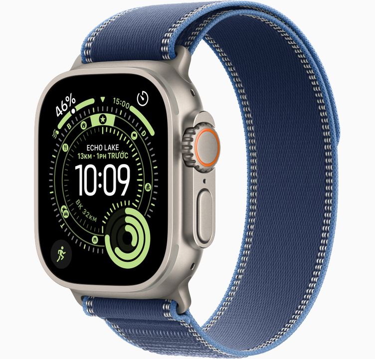 Apple Watch Ultra 3 GPS + Cellular 49mm Natural Titanium, Trail Loop