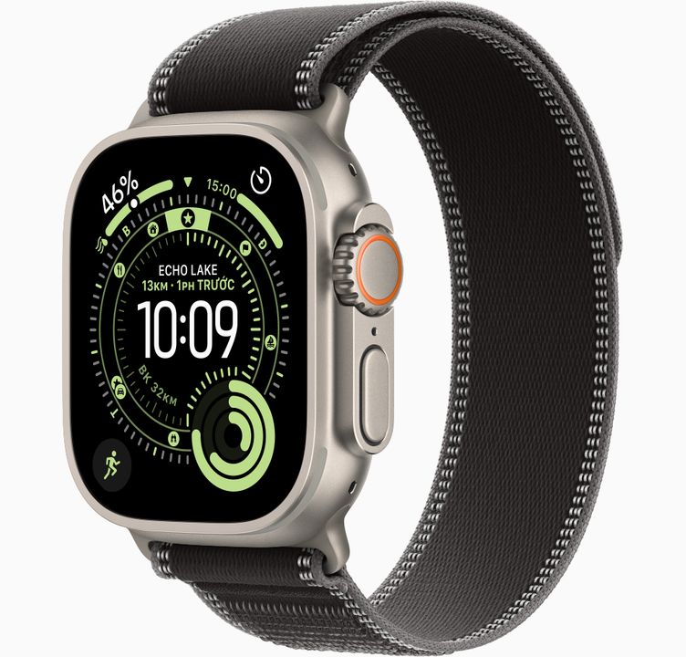 Apple Watch Ultra 3 GPS + Cellular 49mm Natural Titanium, Trail Loop