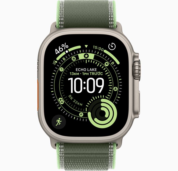 Apple Watch Ultra 3 GPS + Cellular 49mm Natural Titanium, Trail Loop