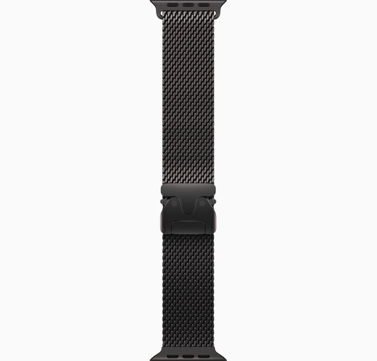 Apple Watch Ultra 3 GPS + Cellular 49mm Black Titanium, Titanium Milanese Loop