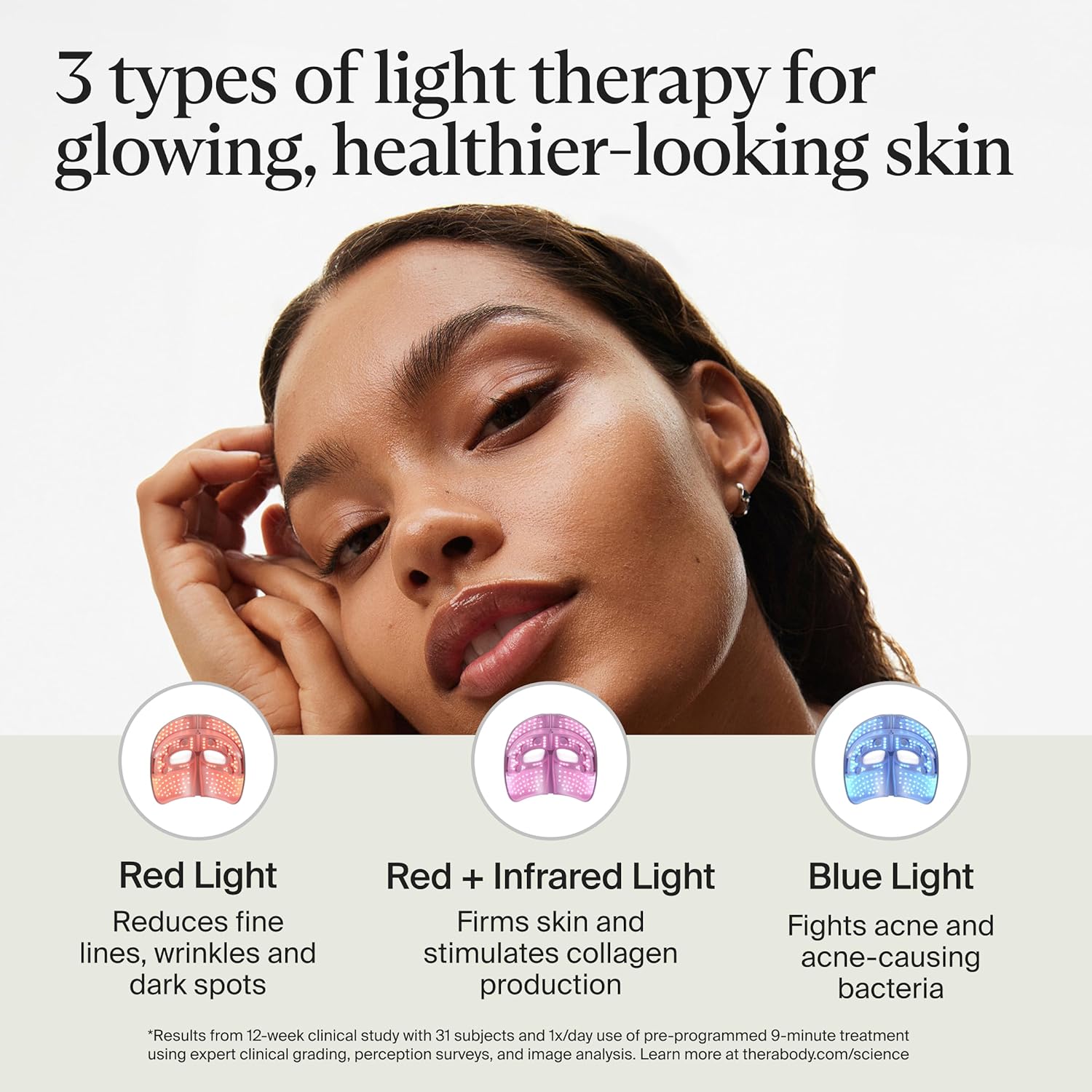 Mặt nạ ánh sáng sinh học Therabody TheraFace Mask Glo