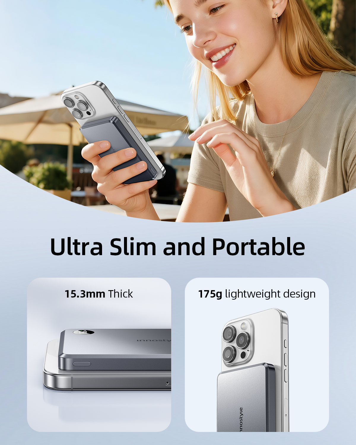 Sạc dự phòng Innostyle MagSlim Premium 10.000mAh IMS10K