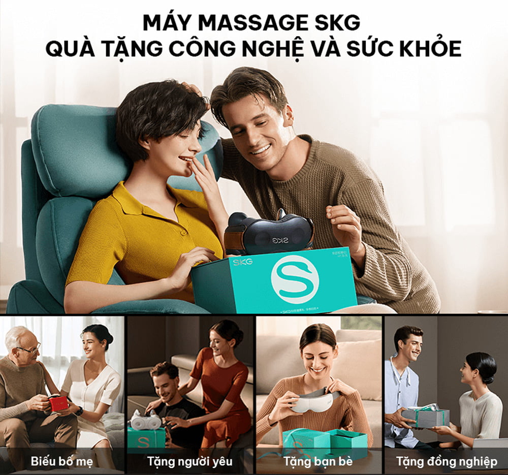 Máy massage cổ vai gáy SKG H7 Luxury cao cấp - SKG Việt Nam | Trải nghiệm chăm sóc sức khỏe cùng SKG