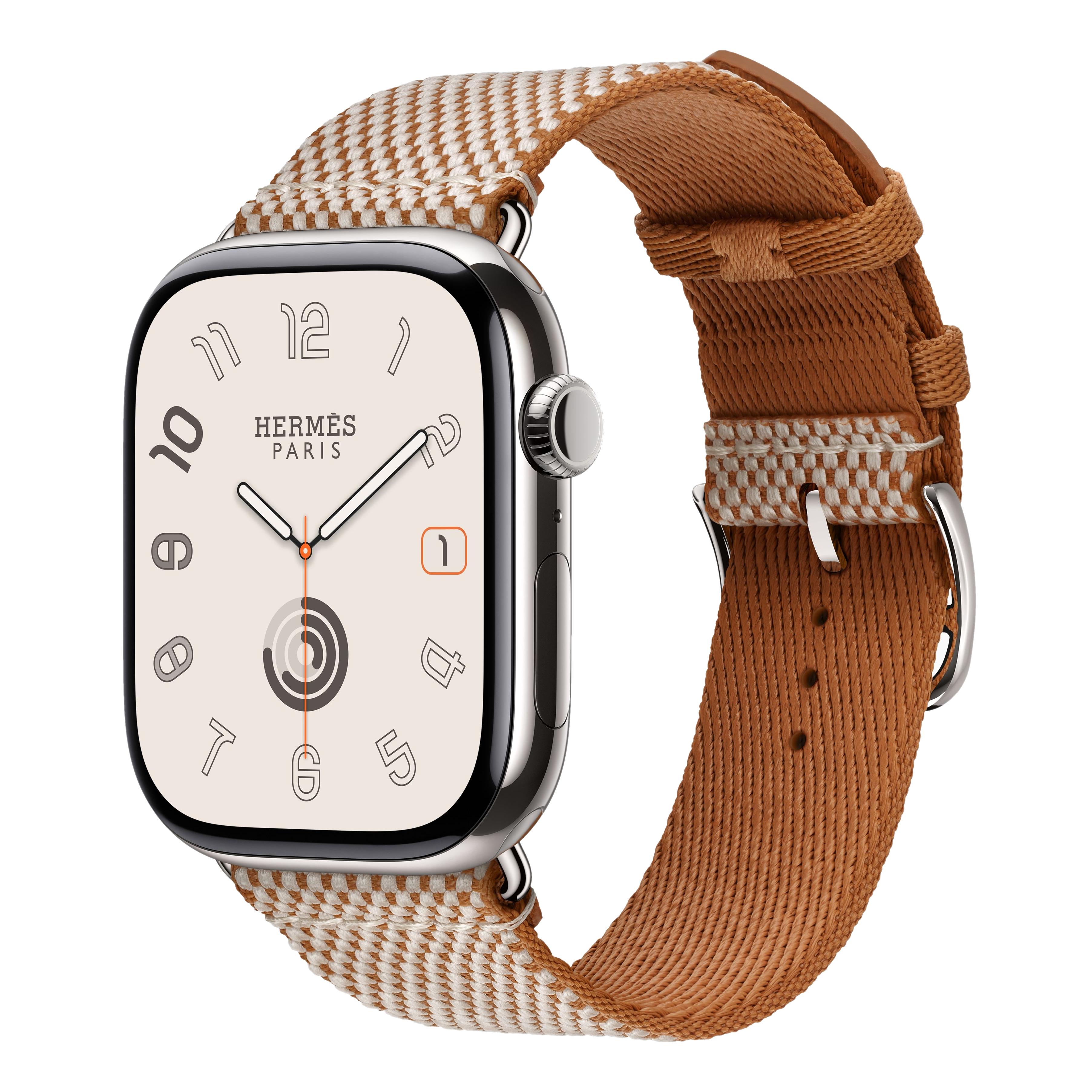 Apple Watch Hermès Series 11 Titanium Case, Toile H Single Tour