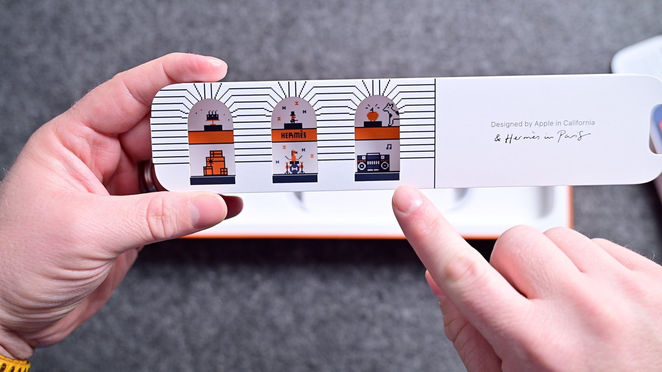 Apple Watch Hermès Series 11 Titanium Case, Faubourg Party