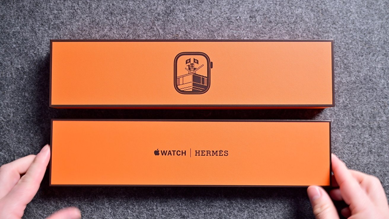 Apple Watch Hermès Series 11 Titanium Case, Faubourg Party