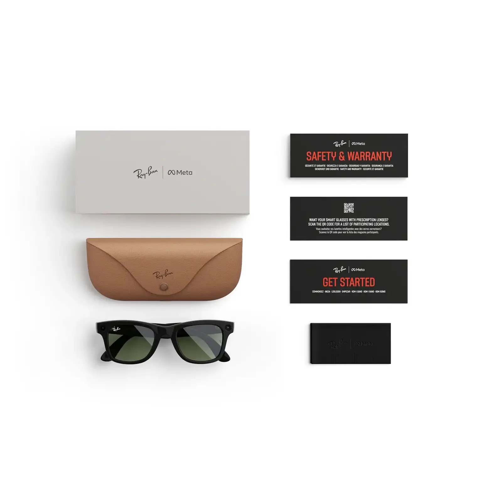 Kính thông minh Ray-Ban Meta Wayfarer (Gen 2) - Shiny Black with Green Sun lenses