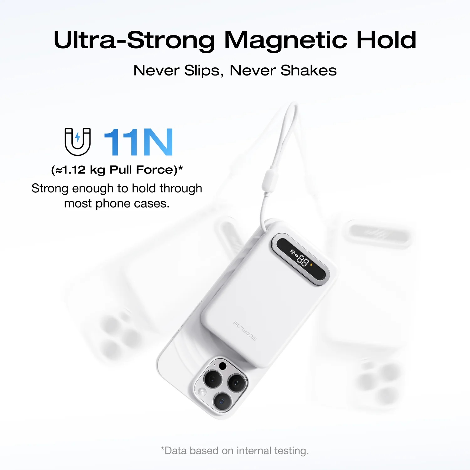 Pin dự phòng EcoFlow RAPID Mag Qi2.2 Magnetic Power Bank (10,000mAh, 25W, Built-in USB-C Cable)