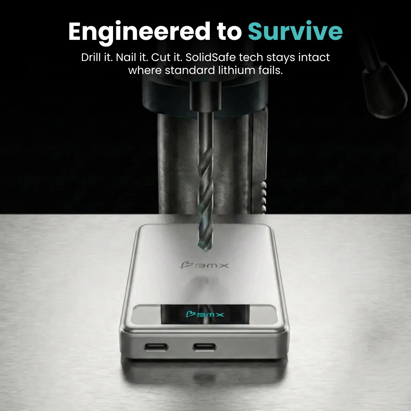 Pin sạc dự phòng thể rắn BMX SolidSafe 10.000mAh Qi2 Magsafe B939-10