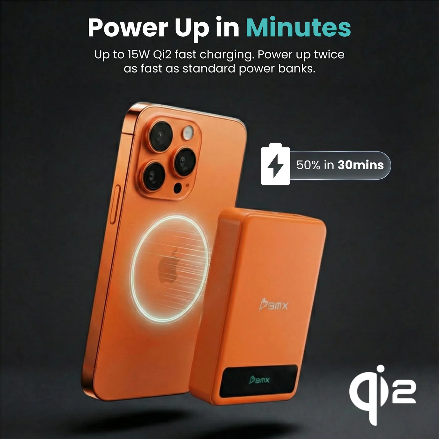 Pin sạc dự phòng thể rắn BMX SolidSafe 10.000mAh Qi2 Magsafe B939-10