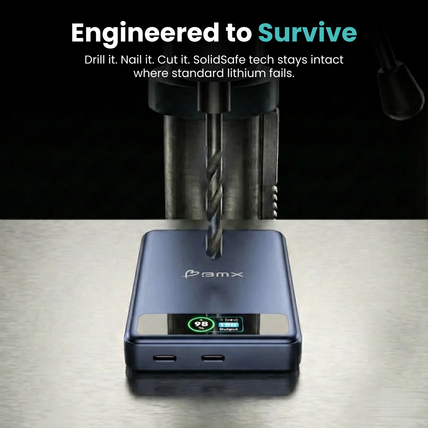 Pin sạc dự phòng thể rắn BMX SolidSafe 10.000mAh Qi2 Magsafe B939-10