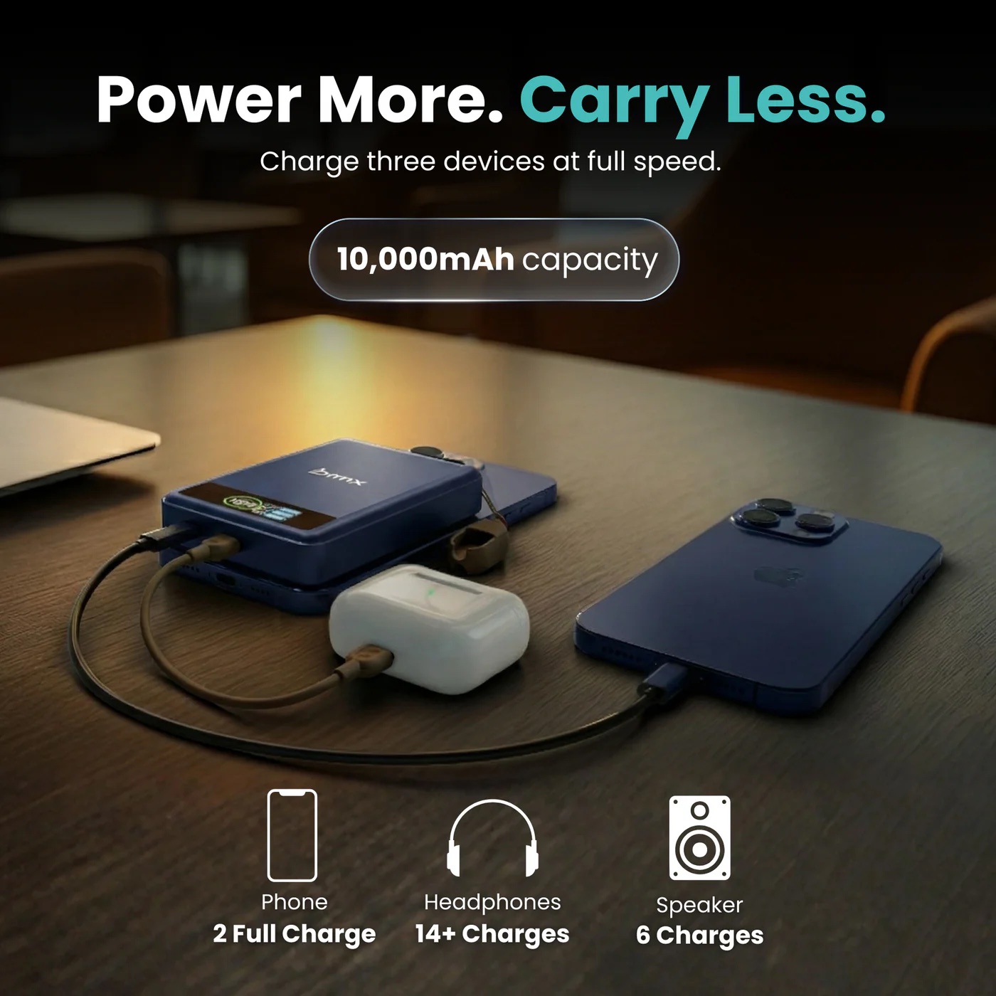 Pin sạc dự phòng thể rắn BMX SolidSafe 10.000mAh Qi2 Magsafe B939-10