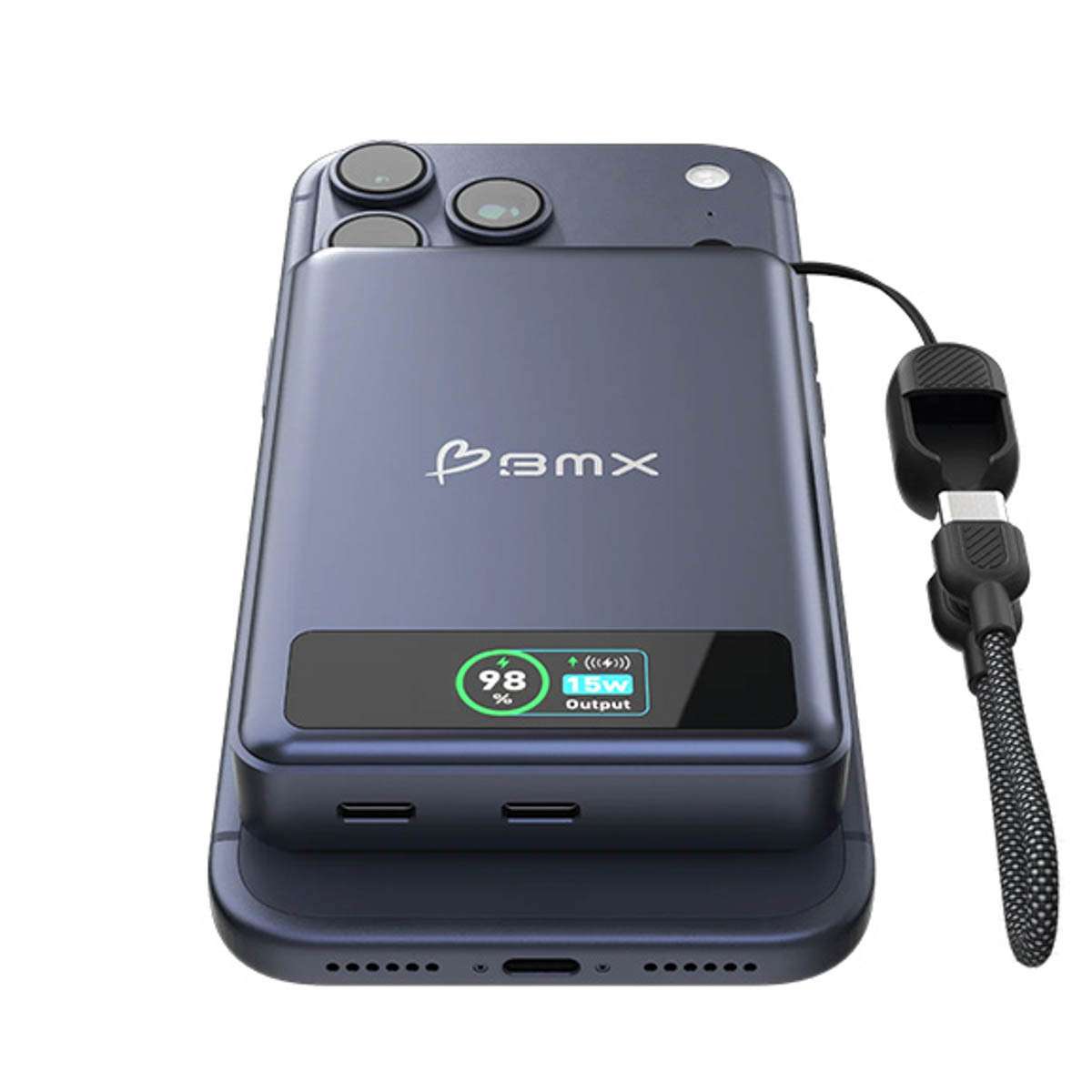 Pin sạc dự phòng thể rắn BMX SolidSafe 10.000mAh Qi2 Magsafe B939-10