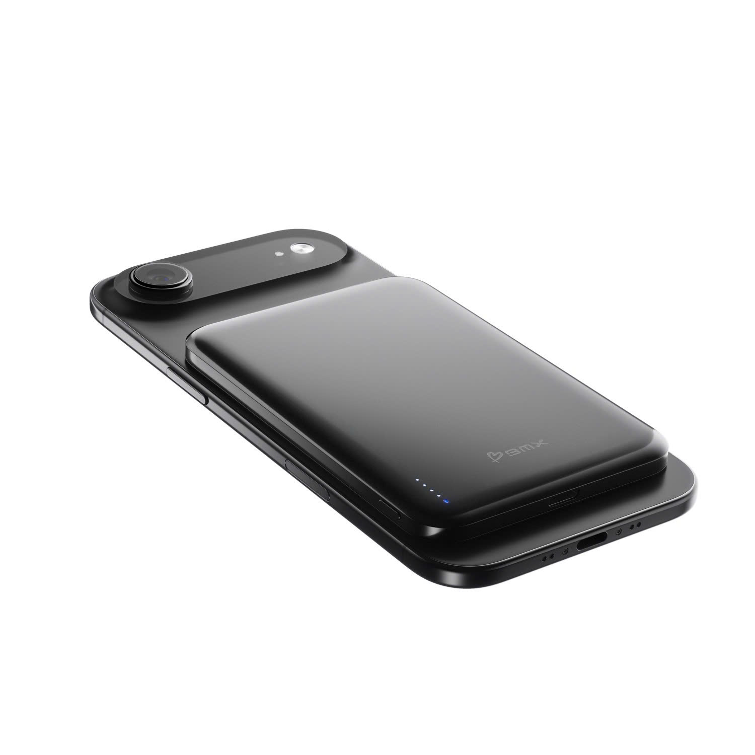 Pin sạc dự phòng thể rắn siêu mỏng BMX SolidSafe Air Titanium 5K Qi2 Magsafe B3-05