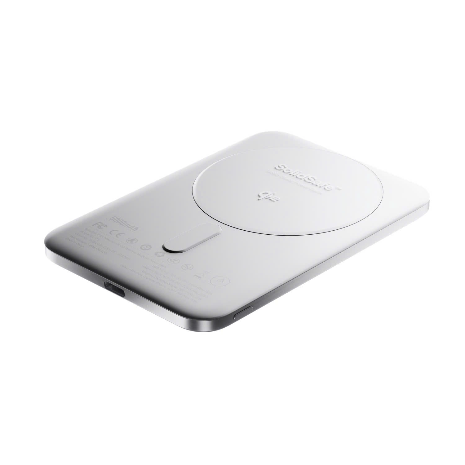 Pin sạc dự phòng thể rắn siêu mỏng BMX SolidSafe Air Titanium 5K Qi2 Magsafe B3-05