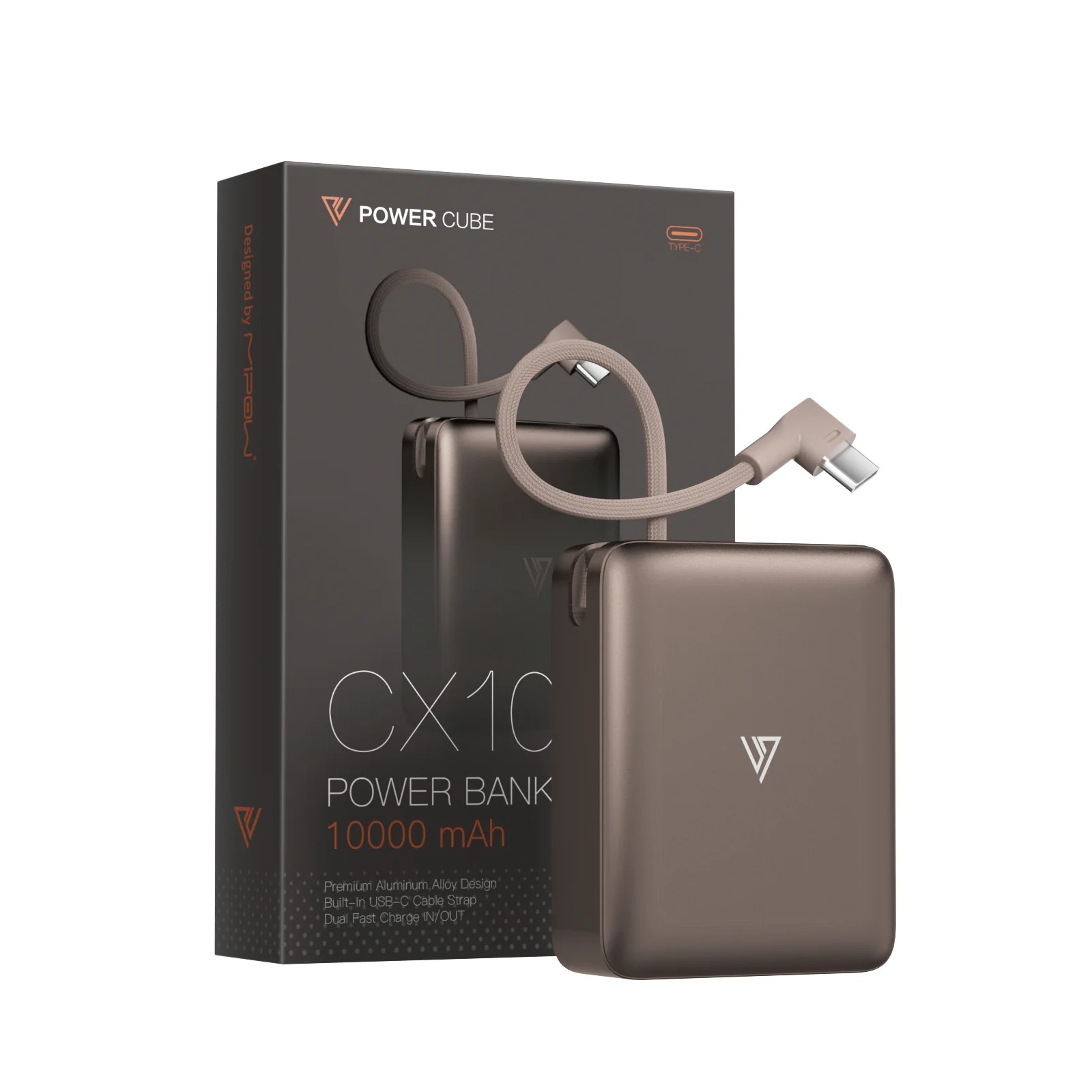 Pin sạc dự phòng mini Mipow PowerCube CX10 (10.000mAh)