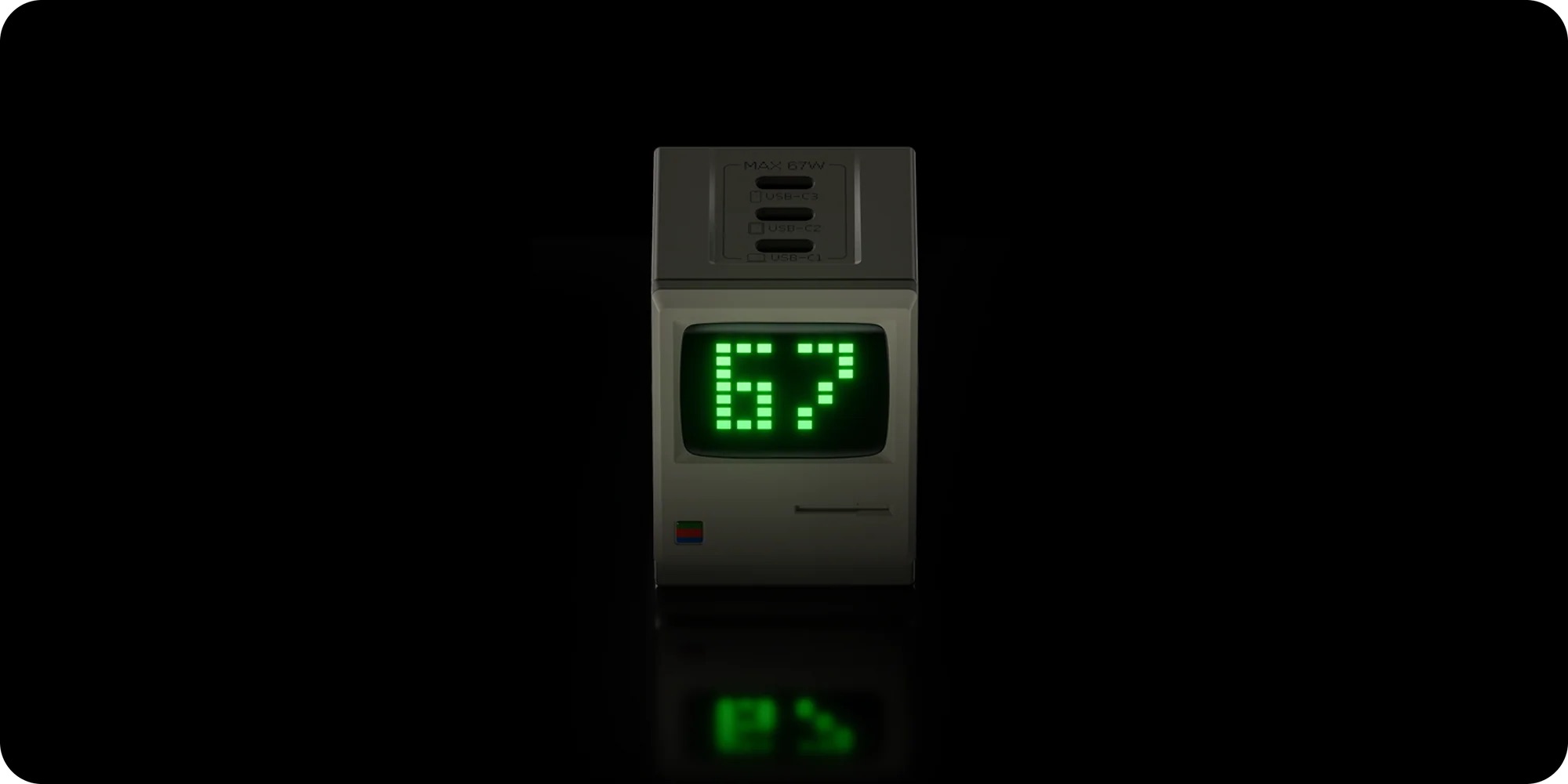 Sạc nhanh Sharge Retro 67 Charger (67W, 3 Ports)