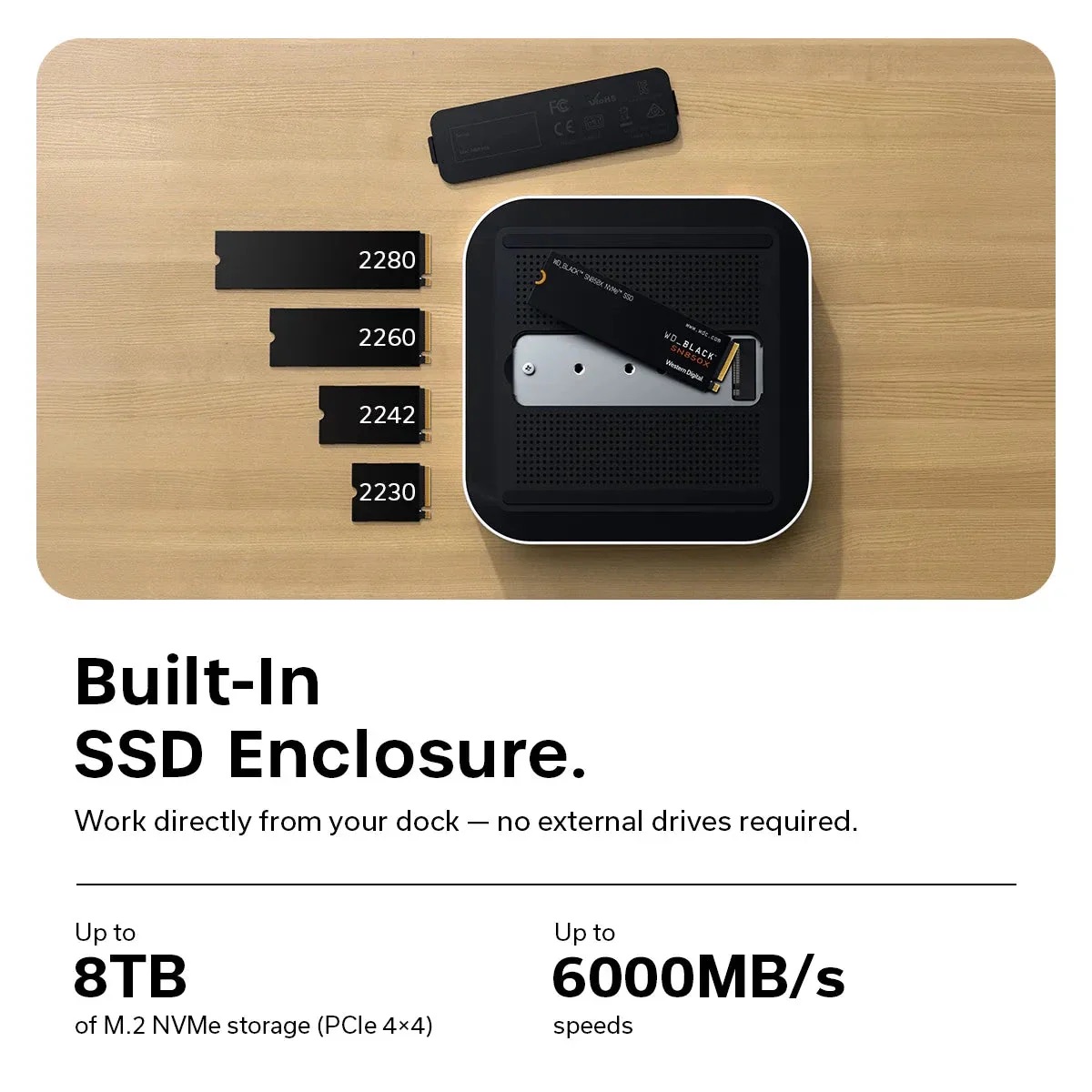 Satechi Thunderbolt 5 CubeDock with SSD Enclosure