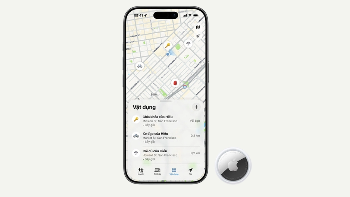 Mở rộng phạm vi định vị Apple AirTag 2
