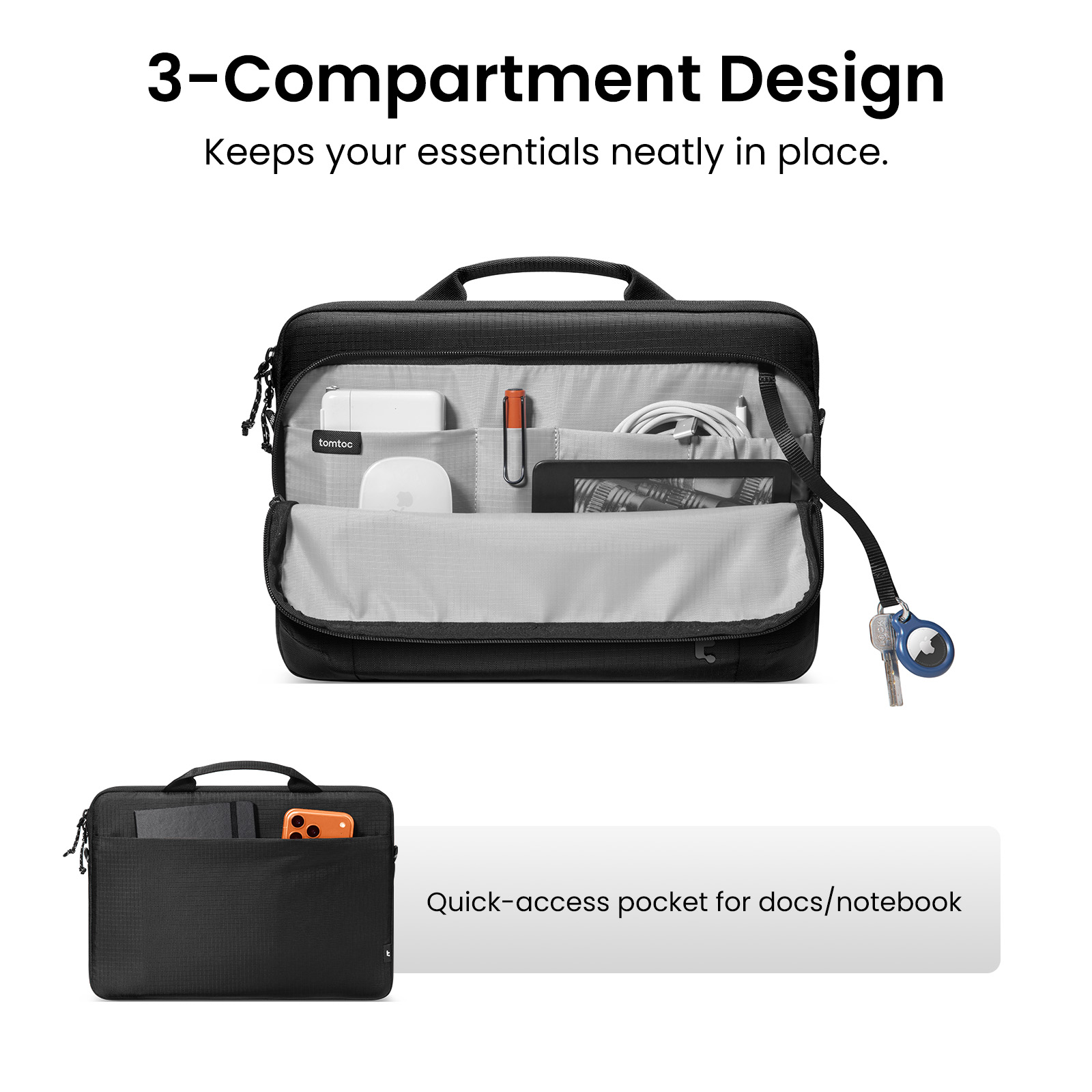 Túi xách chống sốc Tomtoc Essence-A34 Laptop/Macbook - A34