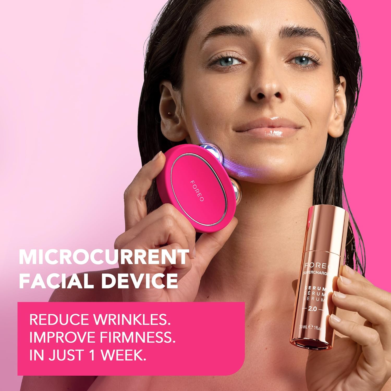 Máy massage nâng cơ mặt Foreo Bear 2 Bundle (kèm serum)