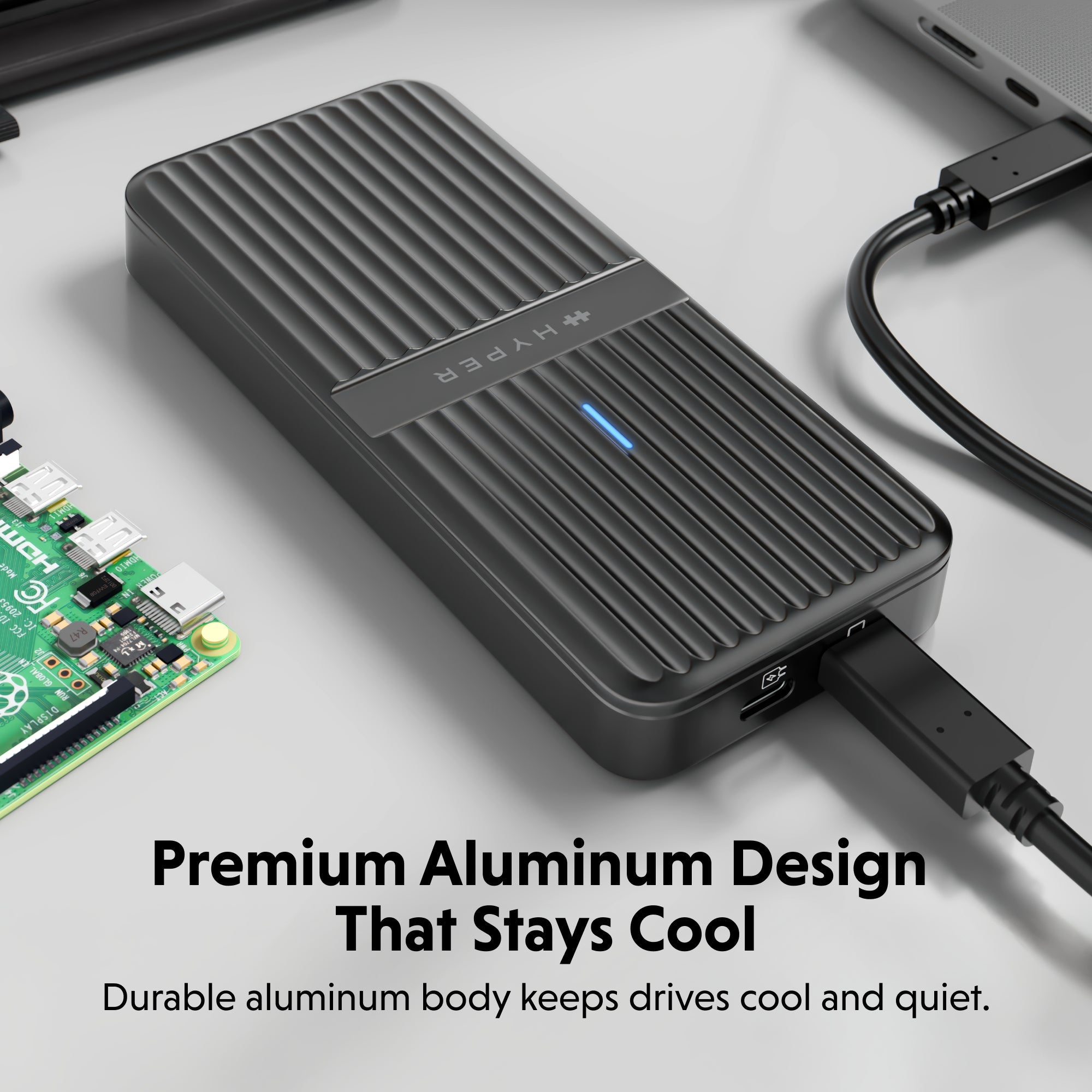 Box ổ cứng SSD HyperDrive Next USB4 Ver2 80Mbps M.2 PCIe Enclosure