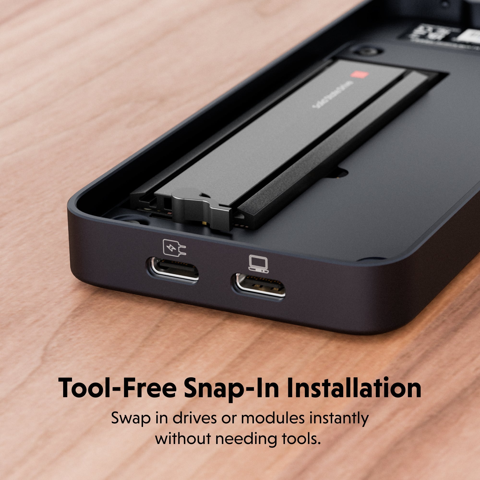 Box ổ cứng SSD HyperDrive Next USB4 Ver2 80Mbps M.2 PCIe Enclosure