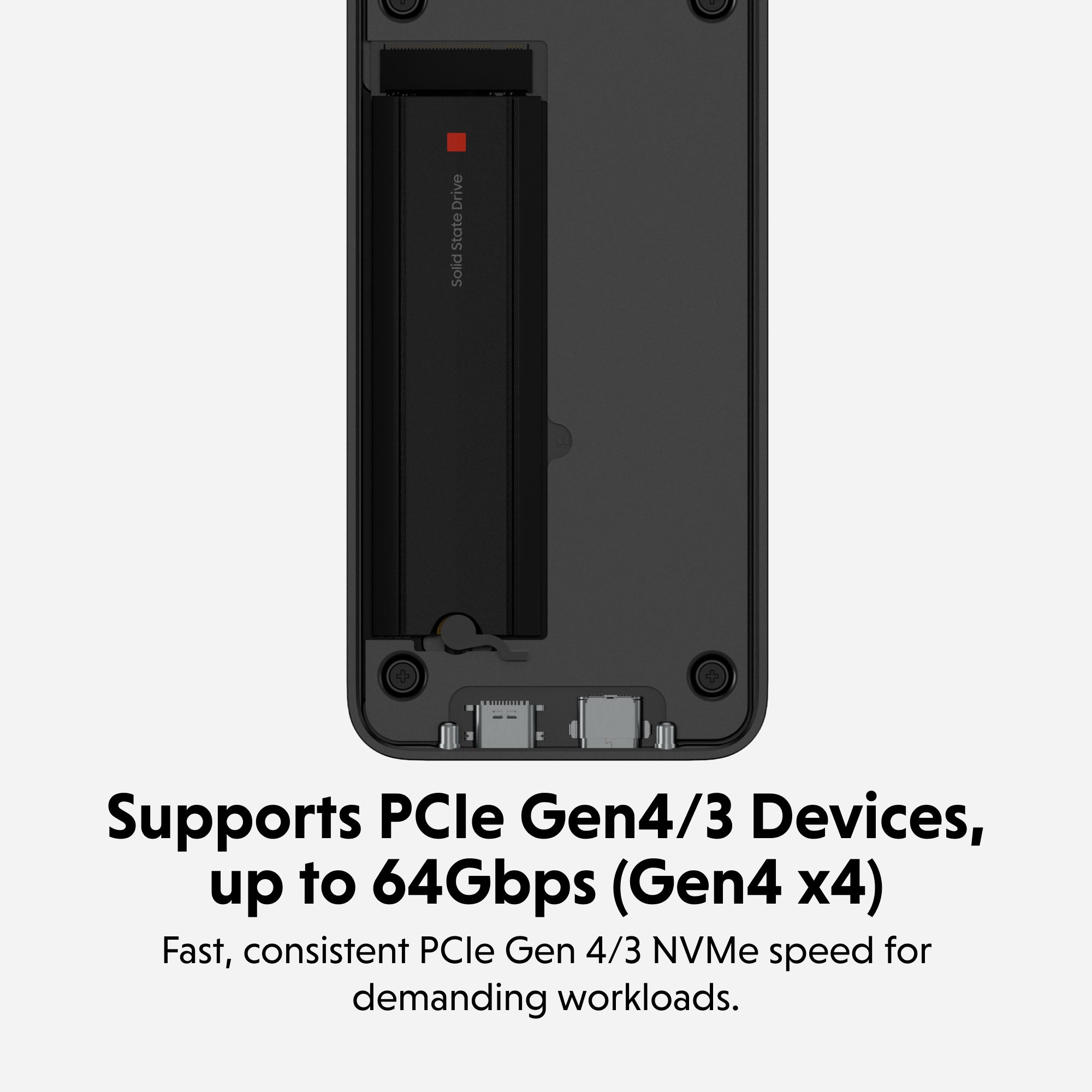 Box ổ cứng SSD HyperDrive Next USB4 Ver2 80Mbps M.2 PCIe Enclosure