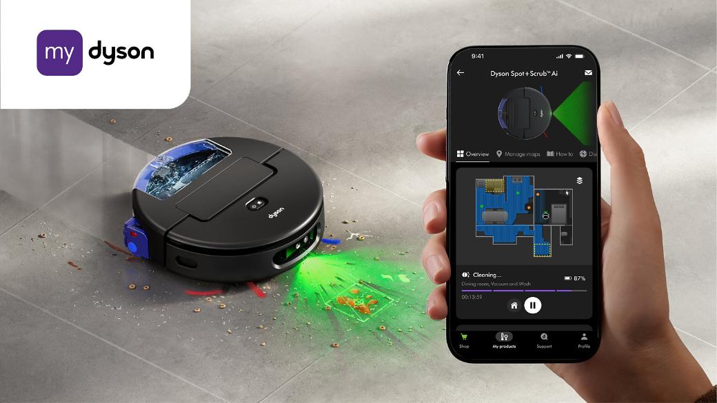 Robot hút bụi lau nhà thông minh Dyson Spot+Scrub Ai