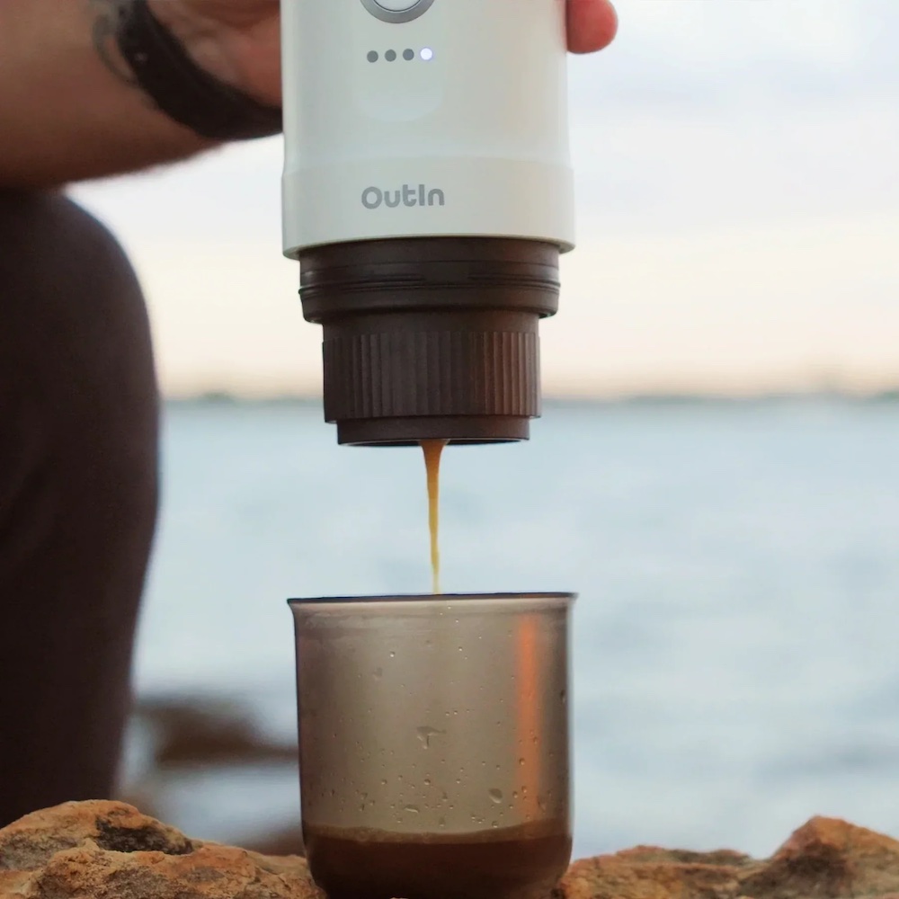 Máy pha cà phê OutIn Nano Portable Espresso Machine (Pearl White)