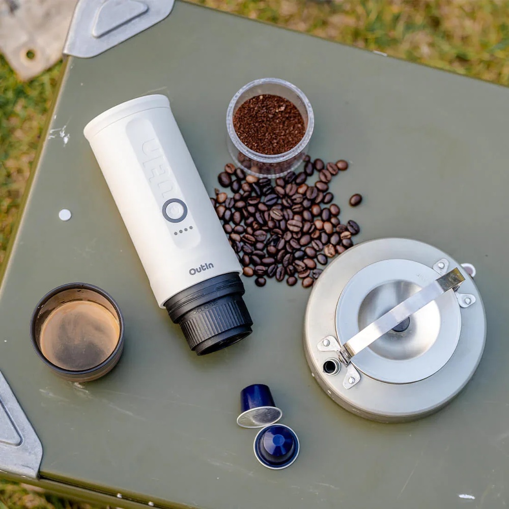 Máy pha cà phê OutIn Nano Portable Espresso Machine (Pearl White)